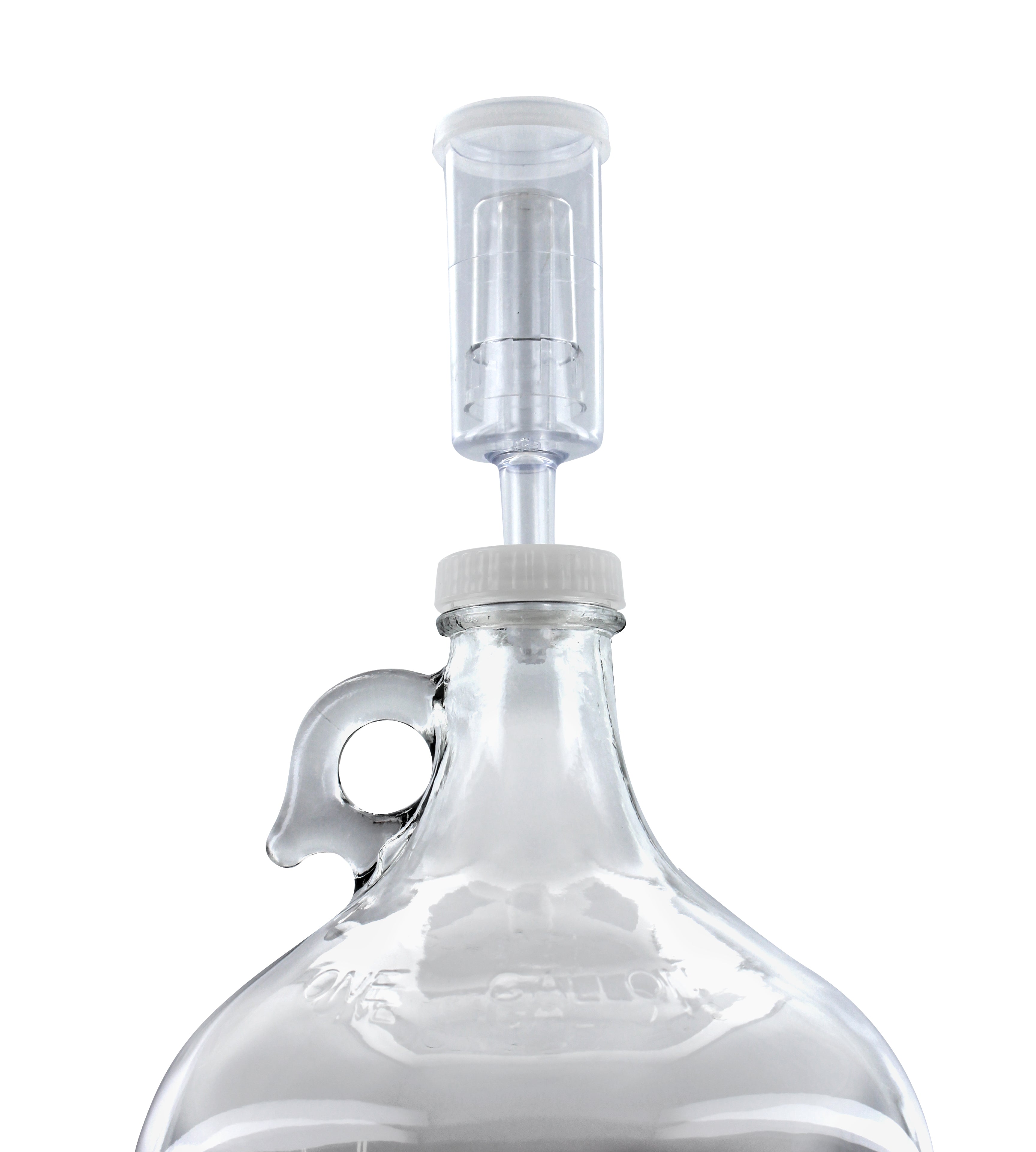 Fastrack Glass Wine Fermenter With Airlock and 38mm cap with hole, 1 Gallon