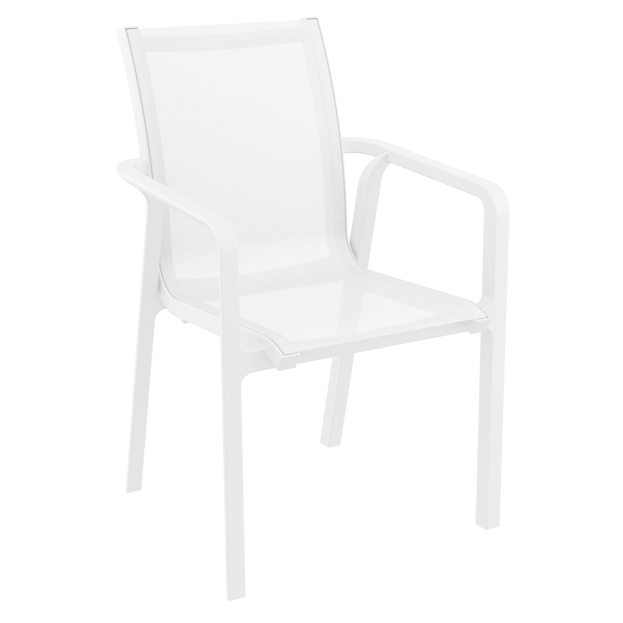 Luxury Commercial Living 11-Piece White Patio Dining Set with Extension Table and Arm Chairs 118