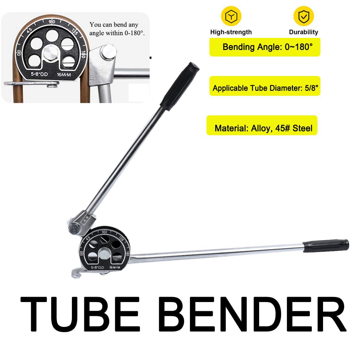 lfhelper copper pipe bender 5/8 tubing bender tool heavy duty tube benders 180 manual tubing bending tool for copper aluminum