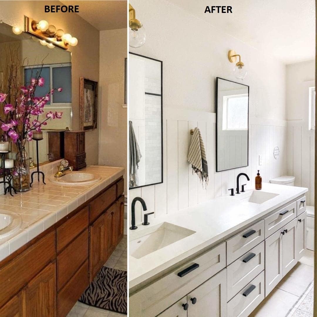 Generic Cabinet Doors- Custom Made to Size - Shaker or Modern Slab -PREFINISHED White Kitchen- Bathroom-Closet-Replacement Doors-Made i