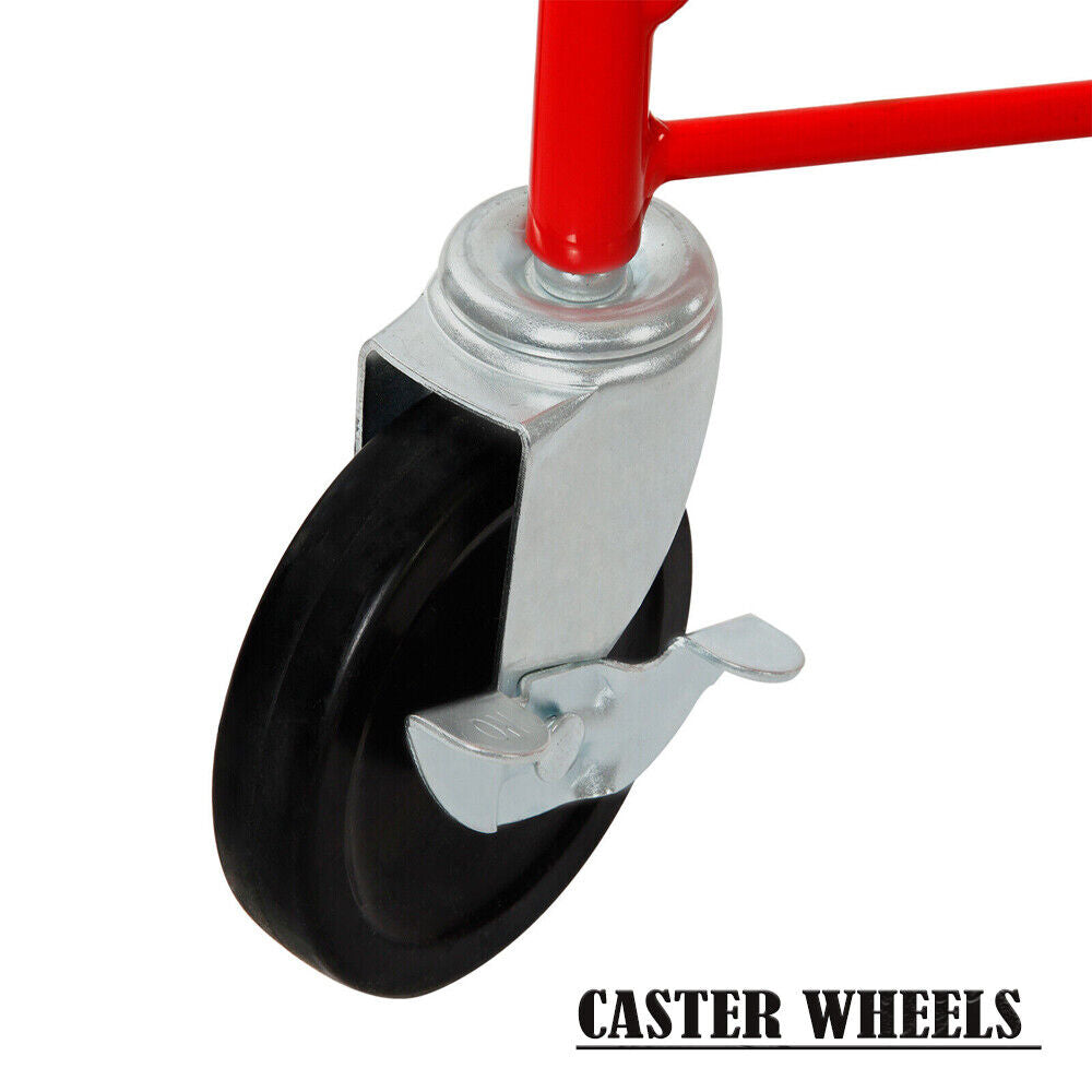 Great Choice Products 11Ft Drywall Lift Plasterboard Sheetrock Panel Lifter Hoist Carrier Rolling Tool