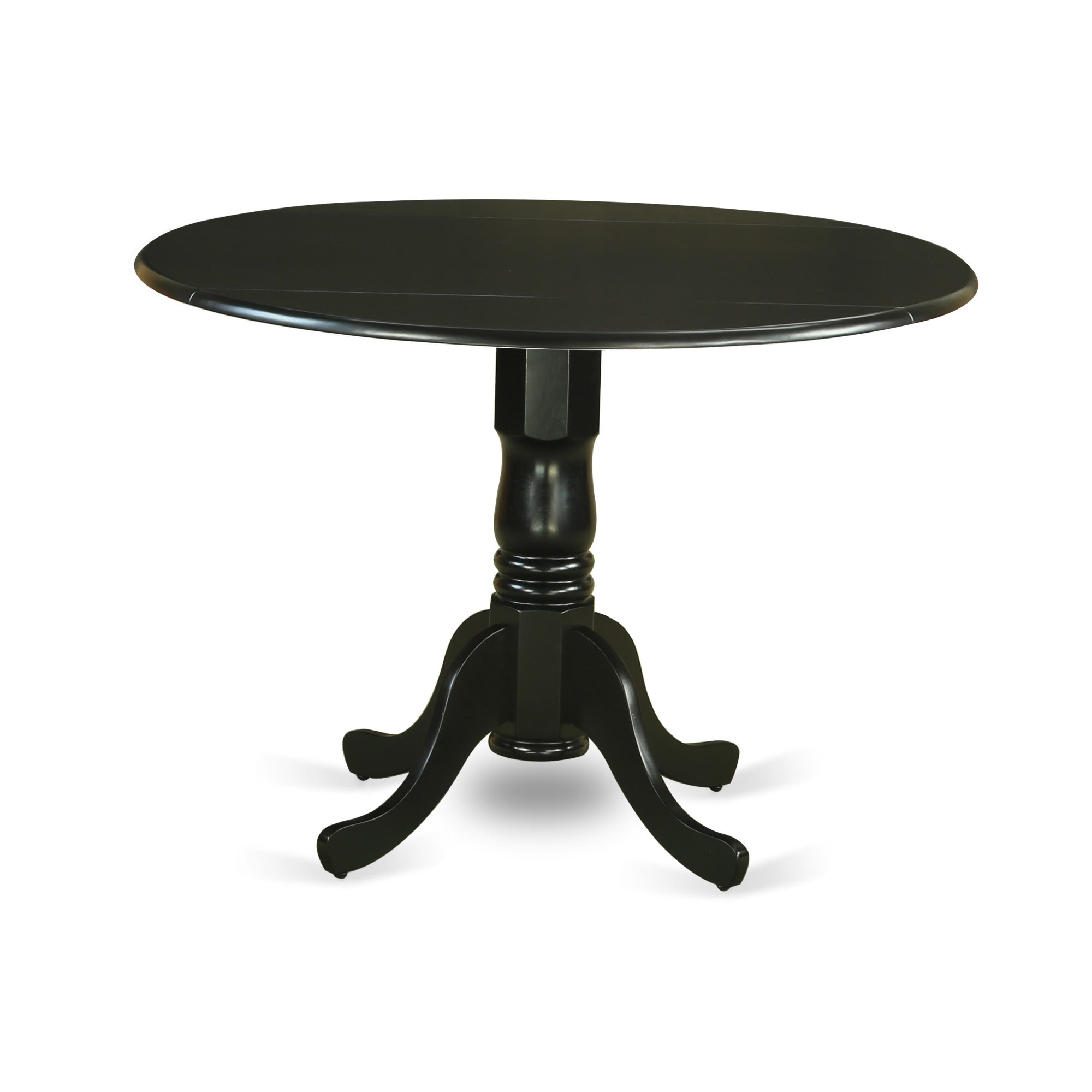 East West Furniture DLT-BLW-TP Dublin Round Table with two 9