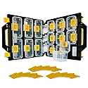EnnovaTools Hardware Tackle Box storage with Patented Removable Compartment Organizer and Reversible Carrying Case for Screws, N