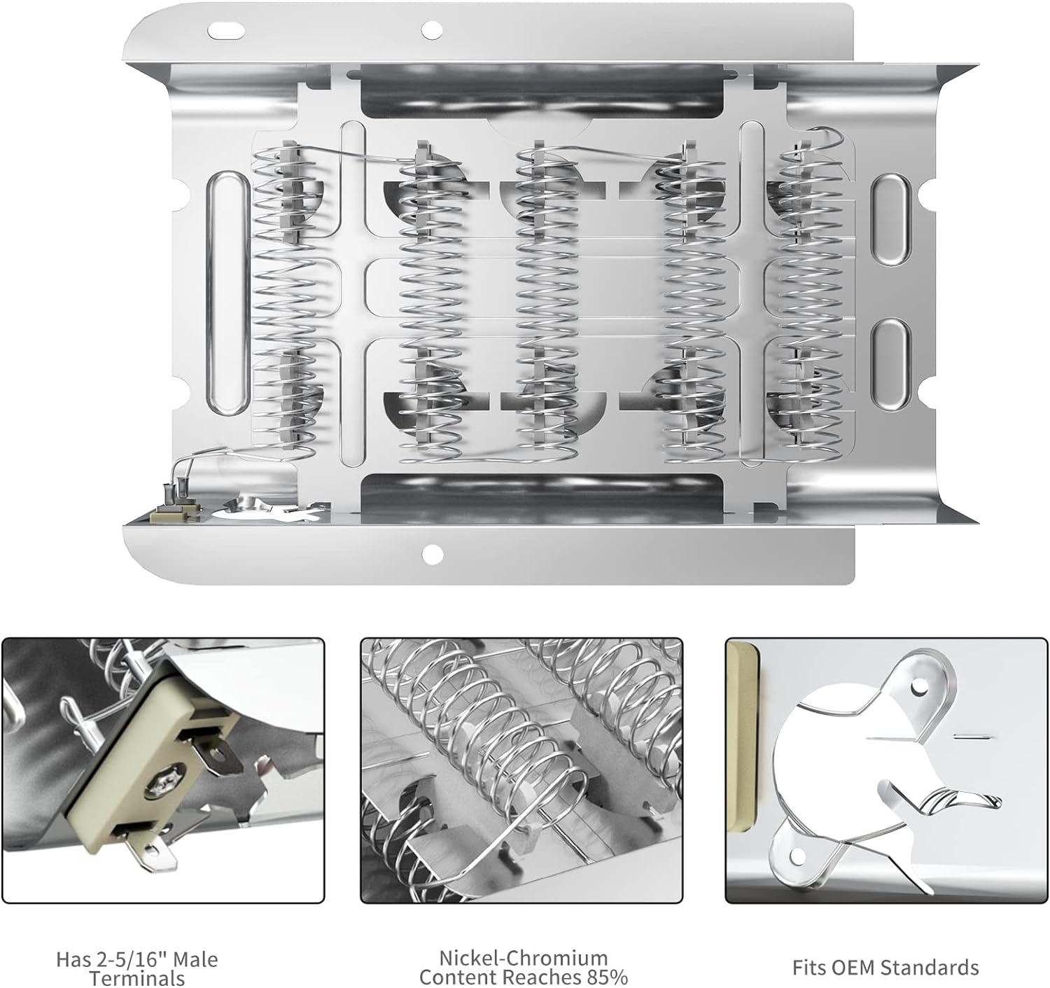 AMI PARTS 279838 w10724237 Dryer Heating Element -1 YEAR WARRANTY- Compatible for Whirlpool Kenmore Cabrio Roper Maytag Amana Admiral Dry
