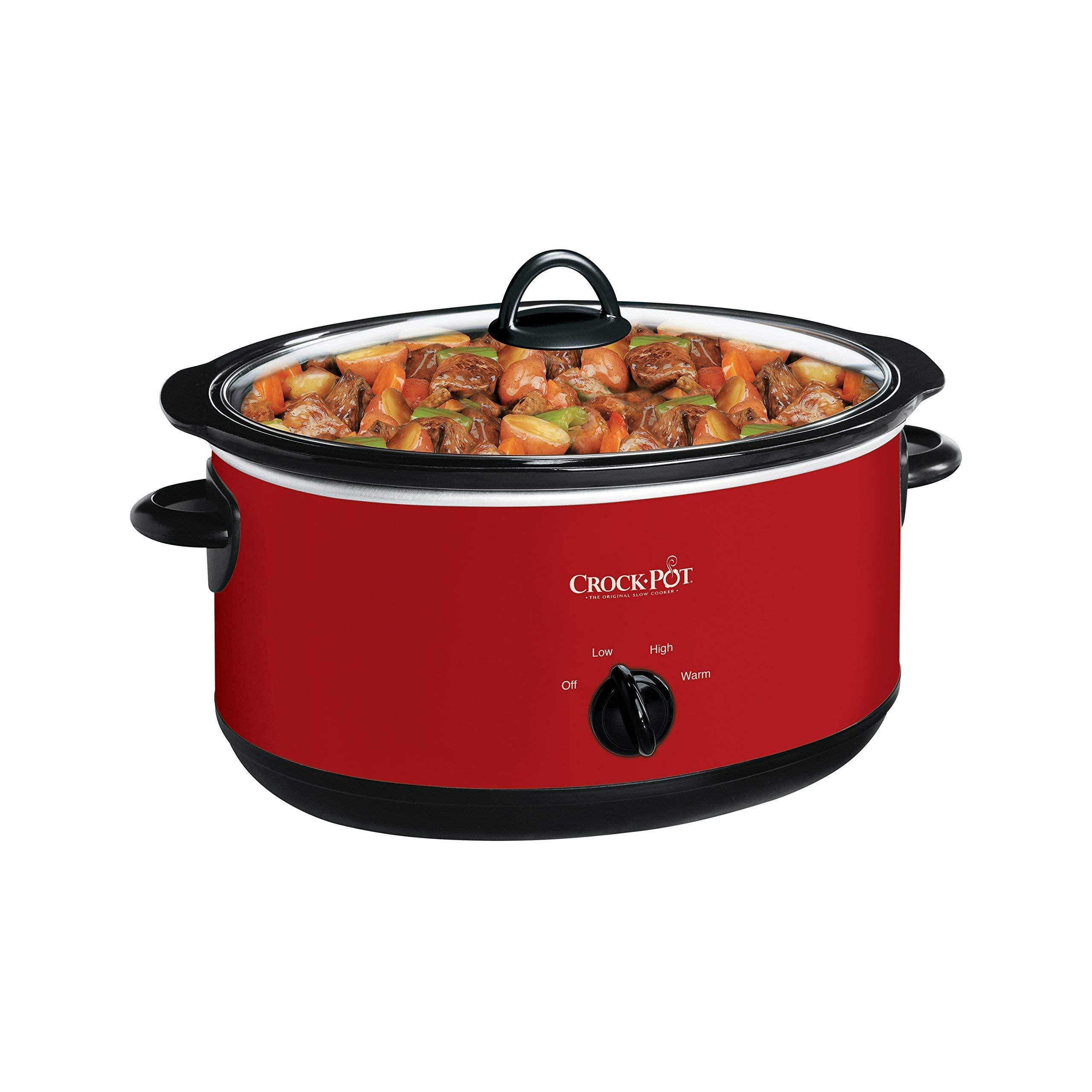 Crock-Pot express crock slow cooker, 8 quart, red, deluxe!