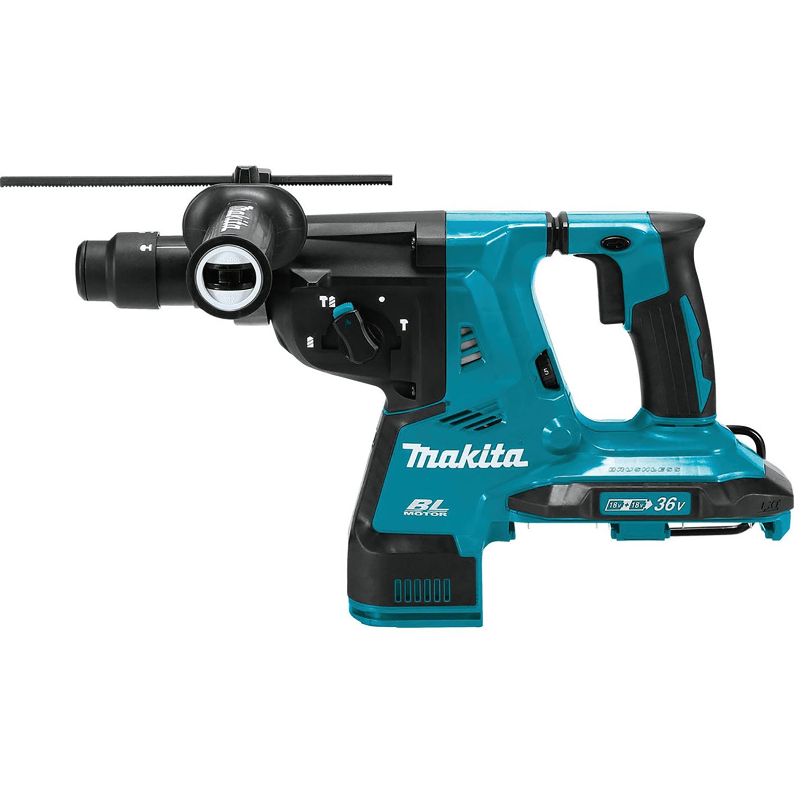 Makita XRH11Z 18V X2 LXT Lithium-Ion (36V) Brushless Cordless 1-1/8 in. AVT Rotary Hammer, accepts SDS-PLUS bits, AFT, AWS Capab