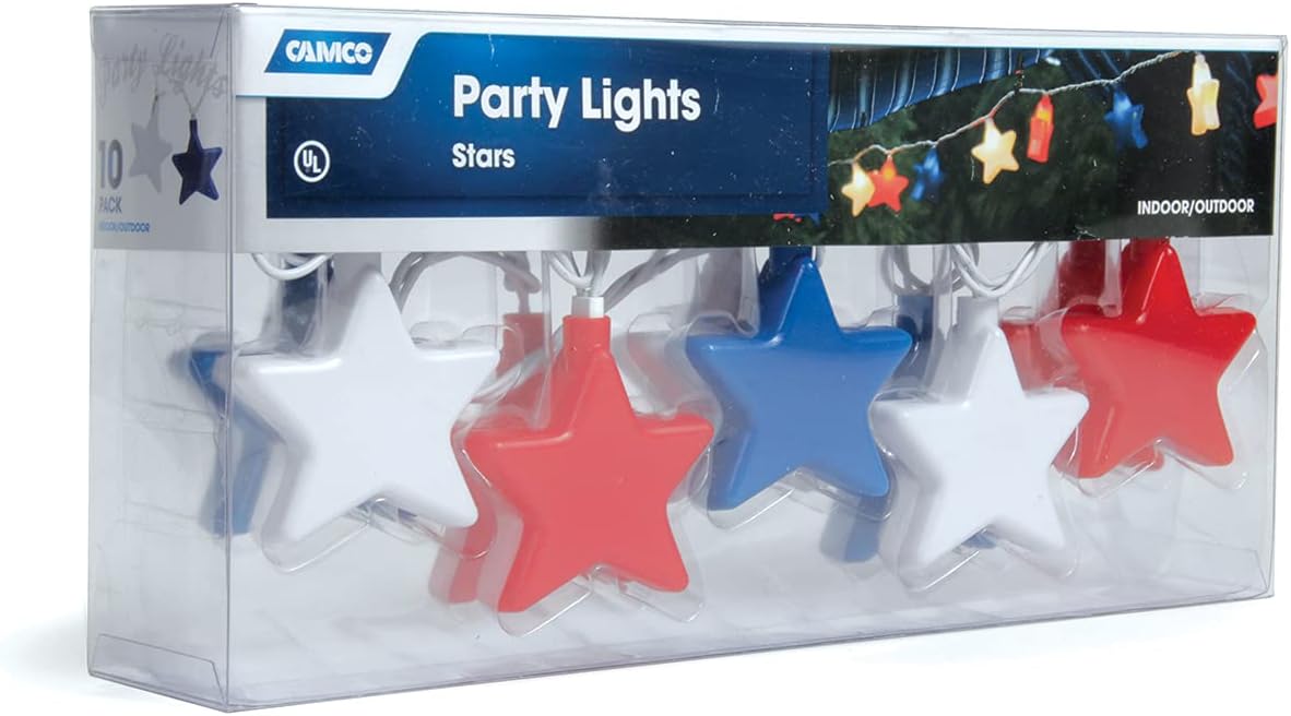 Camco 42656 Patriotic Star Party Light