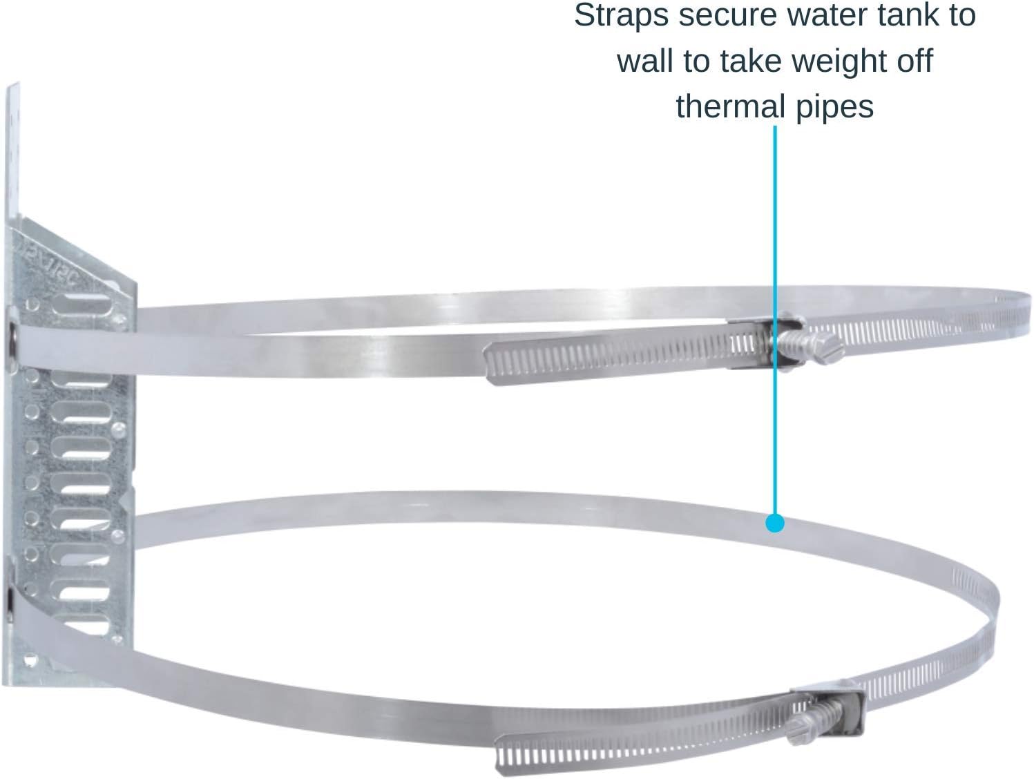Holdrite QuickStrap Universal Expansion Tank Water Heater Wall Mounting Bracket, Stainless Steel, QS-U
