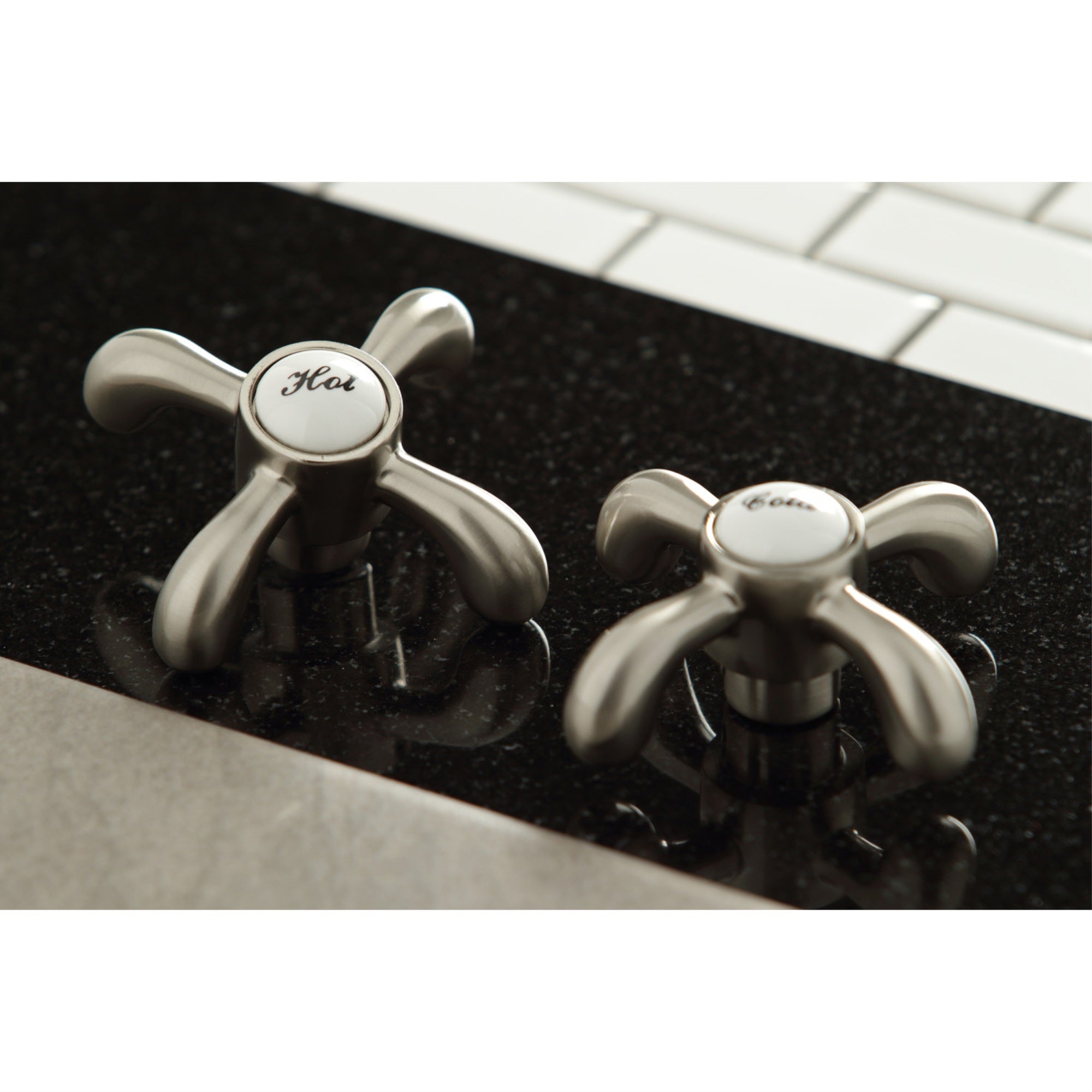 Kingston Brass KS1978TX 8 in. Widespread Bathroom Faucet, Brushed Nickel