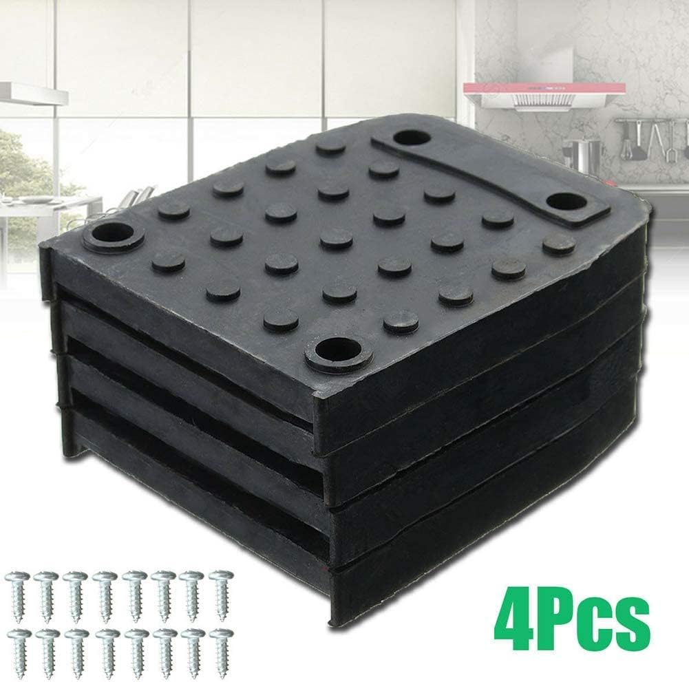 Hakuna Stilt Sole Replacement Kit,4pcs Stilt Sole Anti-Slip Pads for Drywall,Non-Slip Floor Pads Construction Tripod Mat with Screw