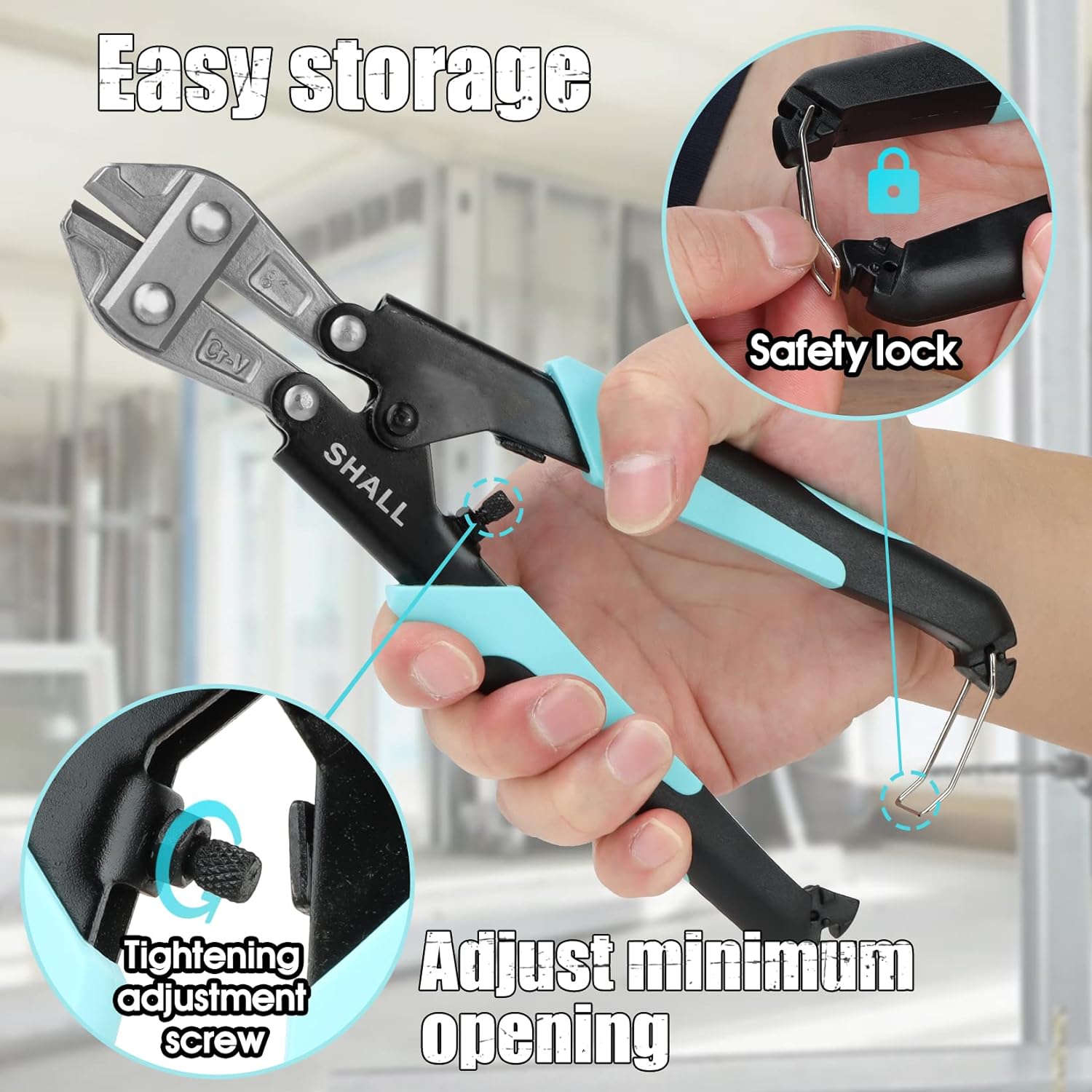 SHALL TOOLS SHALL 3-Piece Bolt Cutter Kit, 14