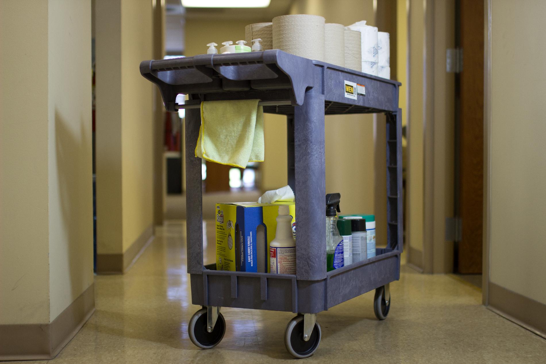 WEN 2 Shelf Polypropylene Service Cart