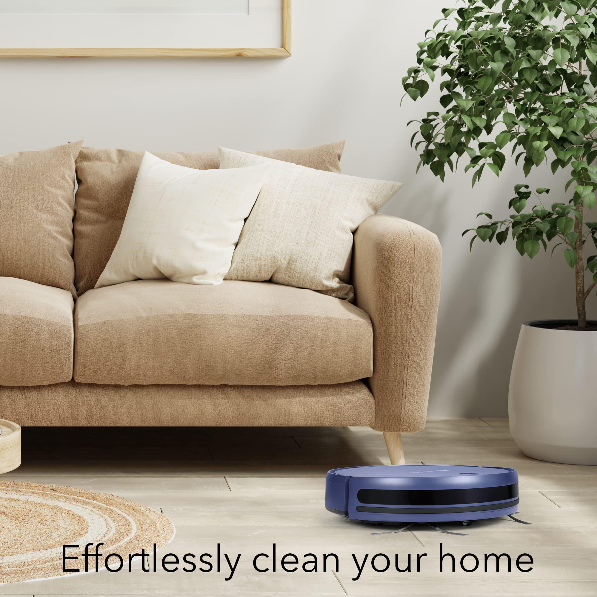 dartwood smart robot vacuum cleaner - wi-fi robot vacuum and mop for easy cleaning (blue)
