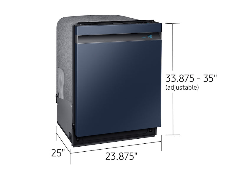 Samsung Bespoke Smart 39dBA Dishwasher with Linear Wash in Fingerprint Resistant Navy Steel