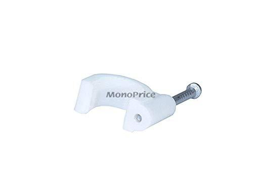 monoprice circle cable clips with steel nail, 10mm, 100pcs/pack