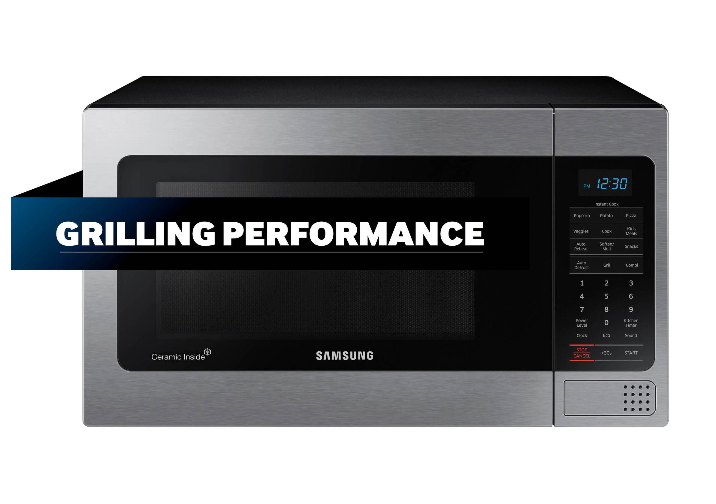 Samsung MG11H2020CT 1.1 cu. ft. Countertop Microwave - Stainless Steel