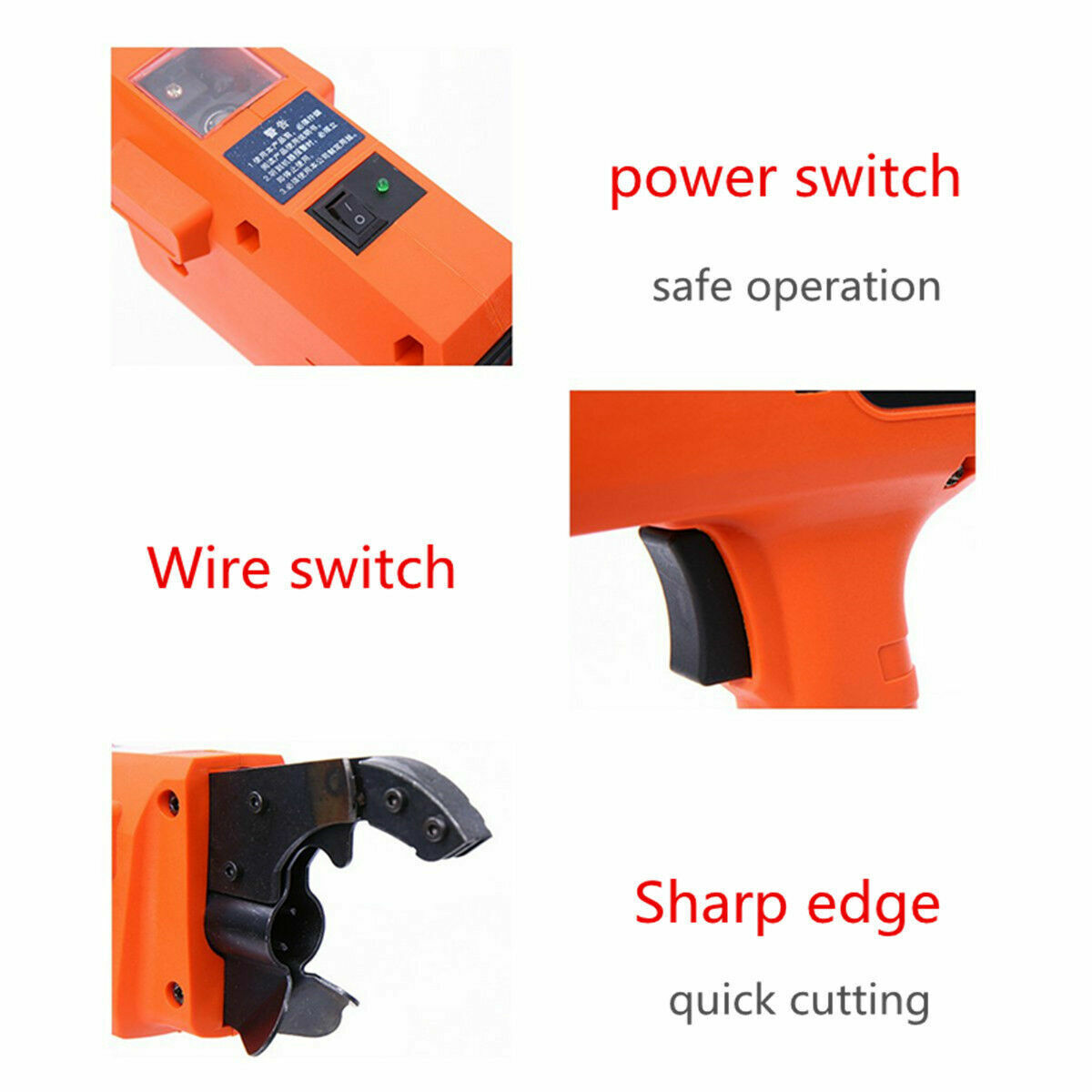 Great Choice Products Automatic Handheld Rebar Tier Tool Reinforcing Tying Strapping Machine 30-60Mm