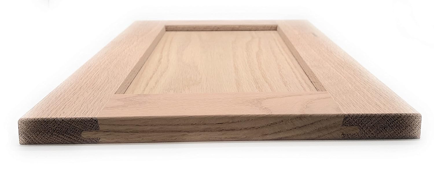 Generic ONESTOCK 24H x 11W Unfinished Oak Kitchen Cabinet Door Replacement, Shaker Style