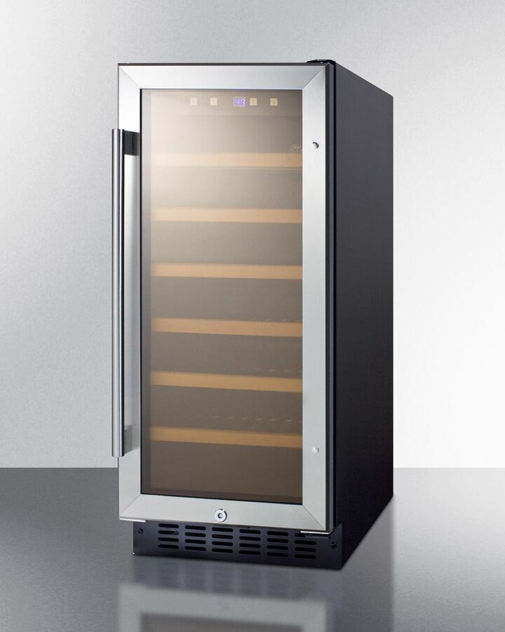Summit SWC1535B 33 Bottles  in Stainless Steel