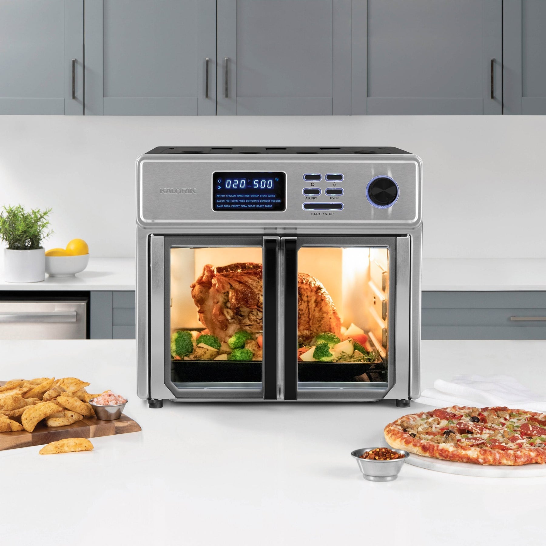 Kalorik® 26 Quart Digital MAXX® Complete Air Fryer Oven, Stainless Steel Refurbished