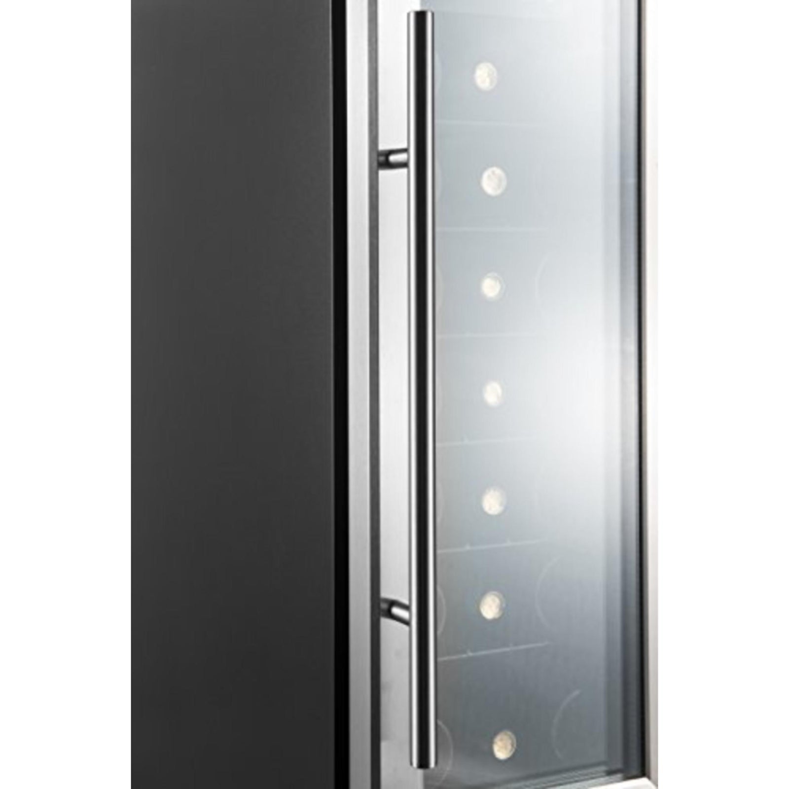 SPT WC-2193W 21-Bottle Under-Counter Wine and Beverage Cooler with Wooden Shelves - Black
