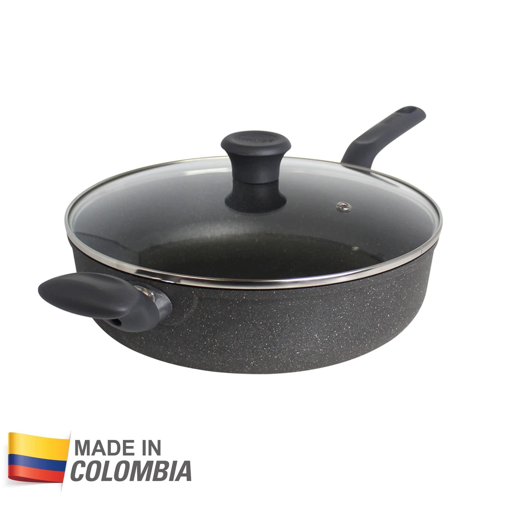 imusa made in colombia 4 quart nonstick jumbo cooker with glass lid
