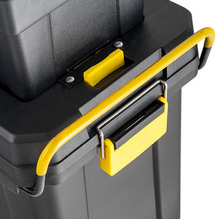 Gymax 2-in-1 Rolling Tool Box Set Mobile Tool Chest Storage Organizer Portable Black