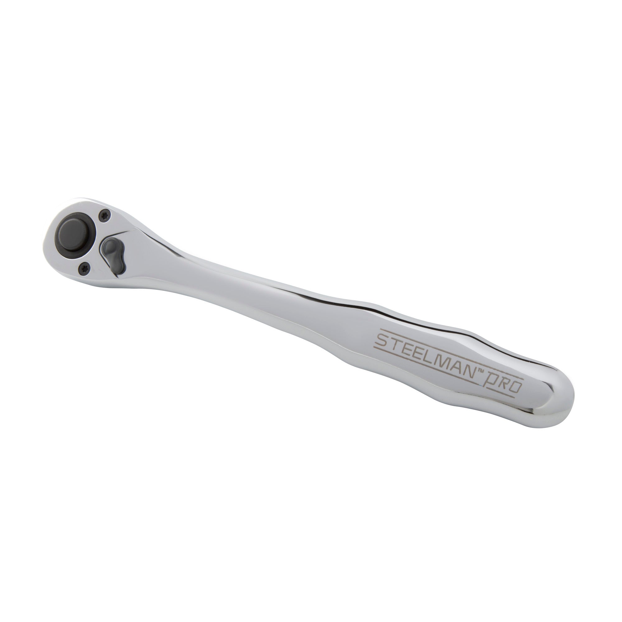 Steelman Pro 72-Tooth 1/2-Inch Drive Thin Profile Ratchet with Offset Handle