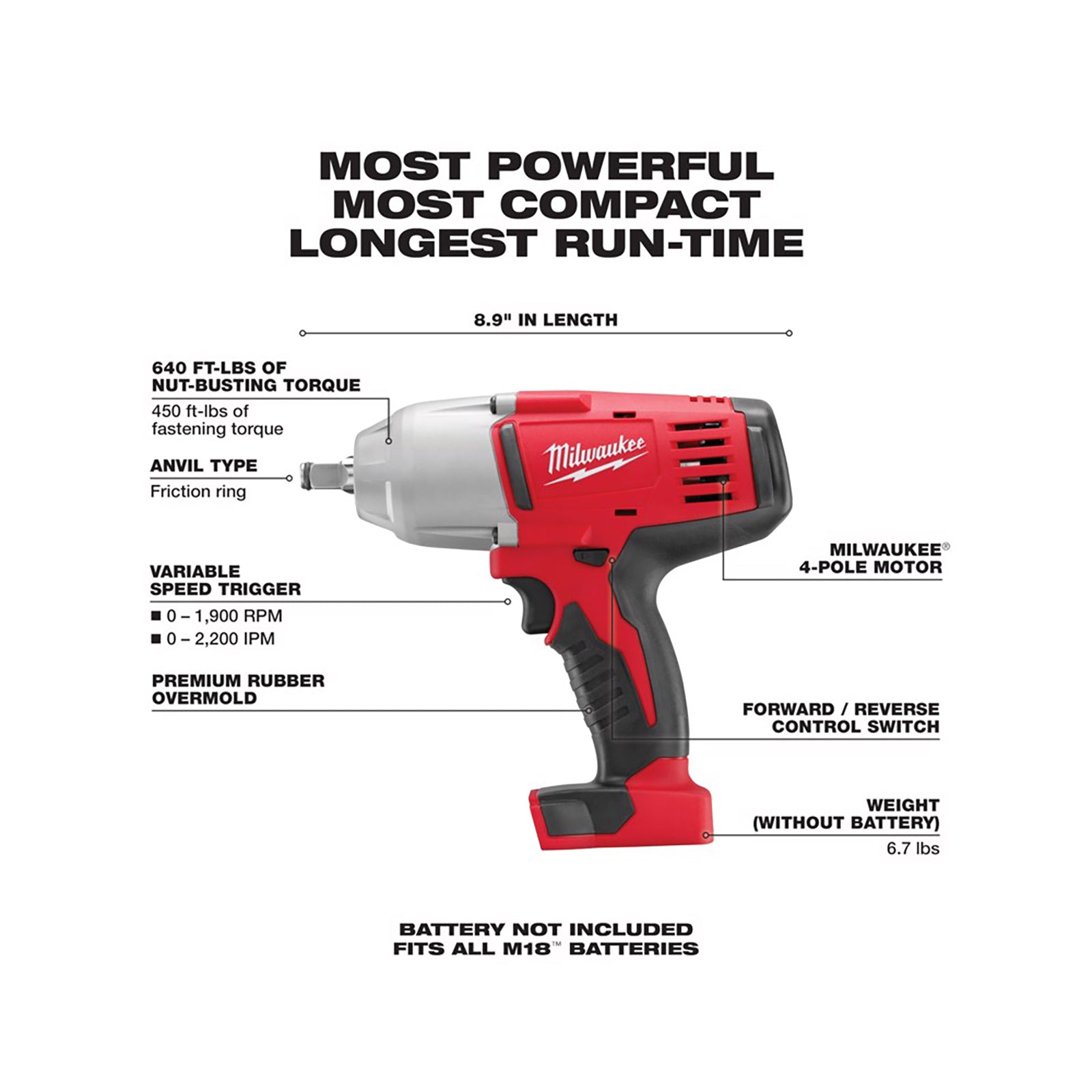 Milwaukee 2663-20 M18 1/2