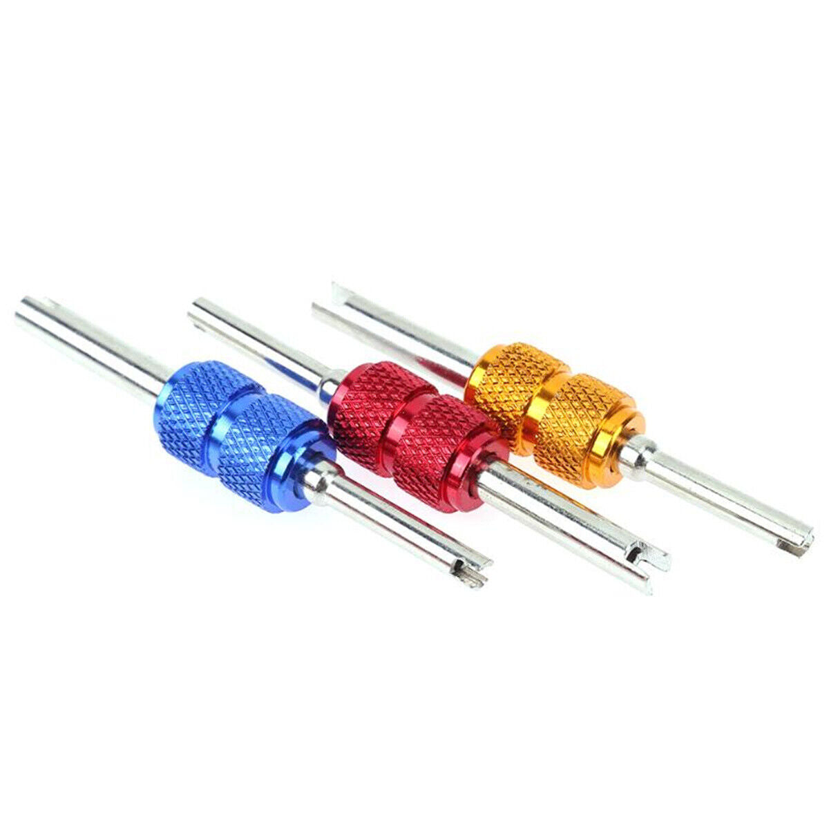 Stock Preferred 8Pcs Auto Car A/C Tyre Tire Valve Core Remover Removal 2 Way Wrench Tool Key Set