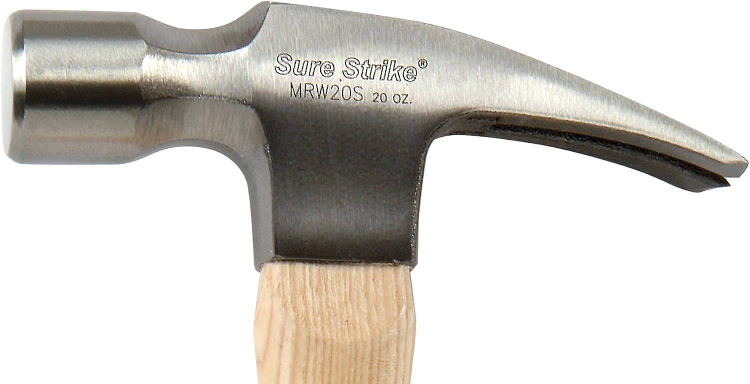 ESTWING Sure Strike Hammer - 20 oz Straight Rip Claw with Smooth Face
