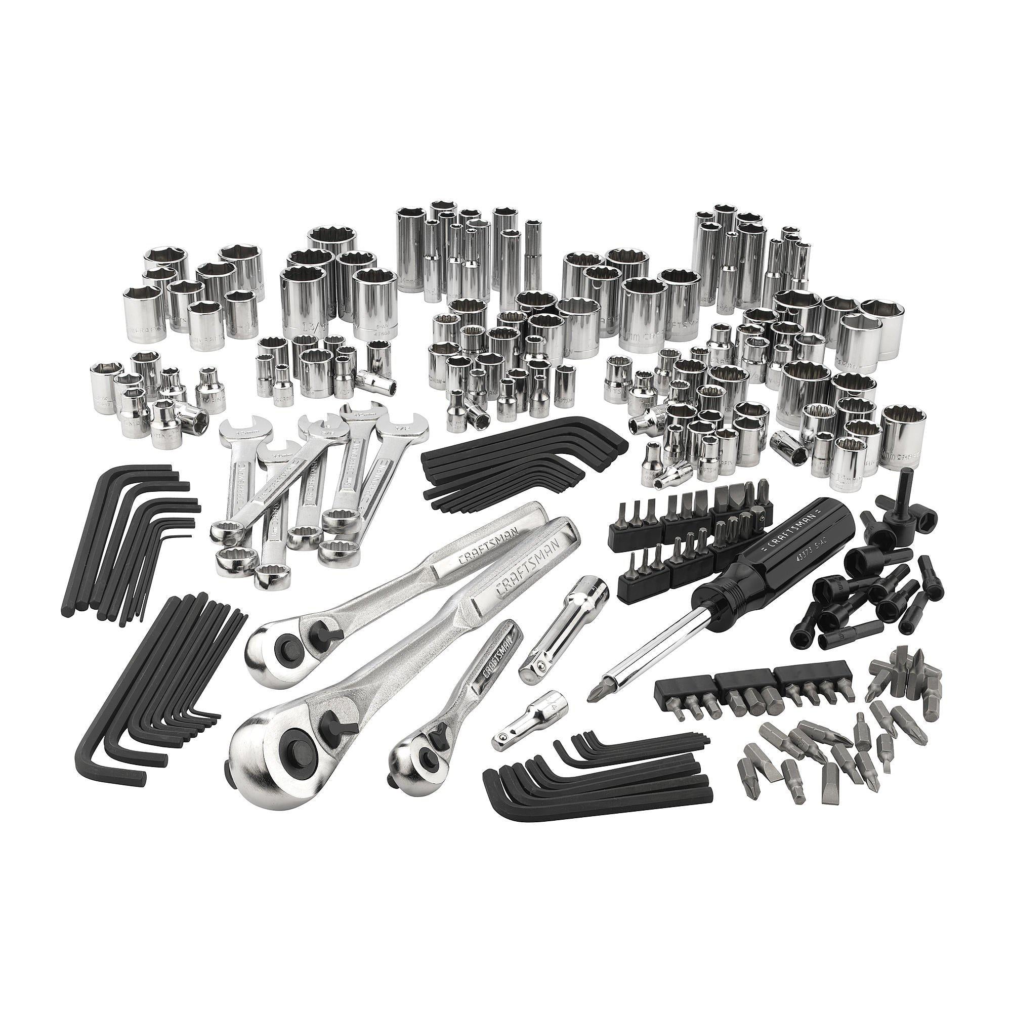 craftsman 230-piece mechanics tool set, 50230, silver, 1 set