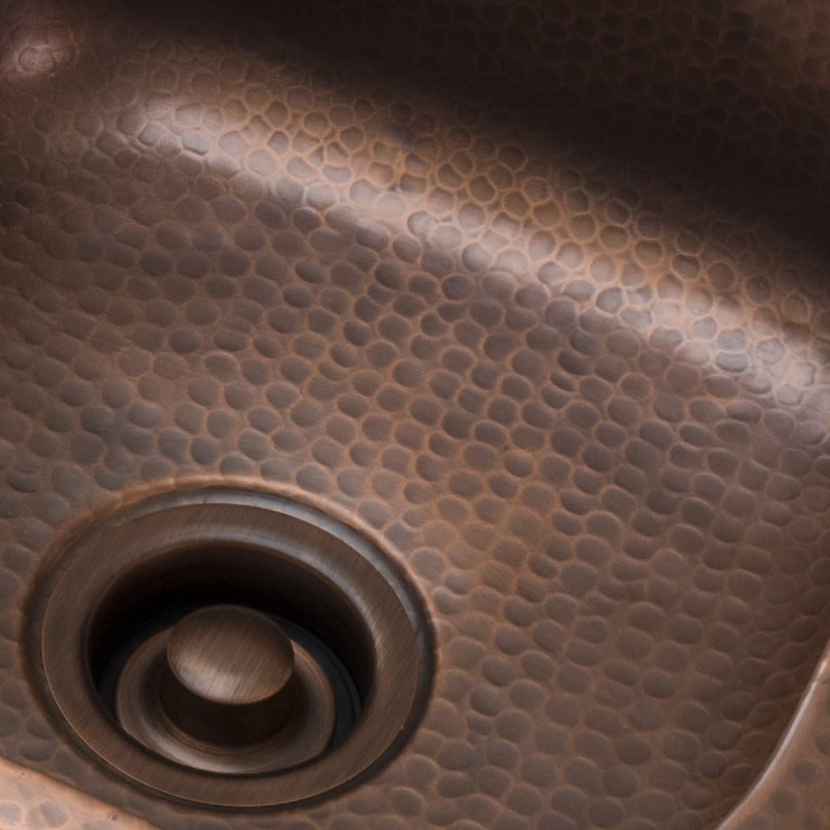 Sinkology TD35-01 FBA_TD35-01 Kitchen Sink Disposal Flange and Stopper in Antique Copper, Bronze