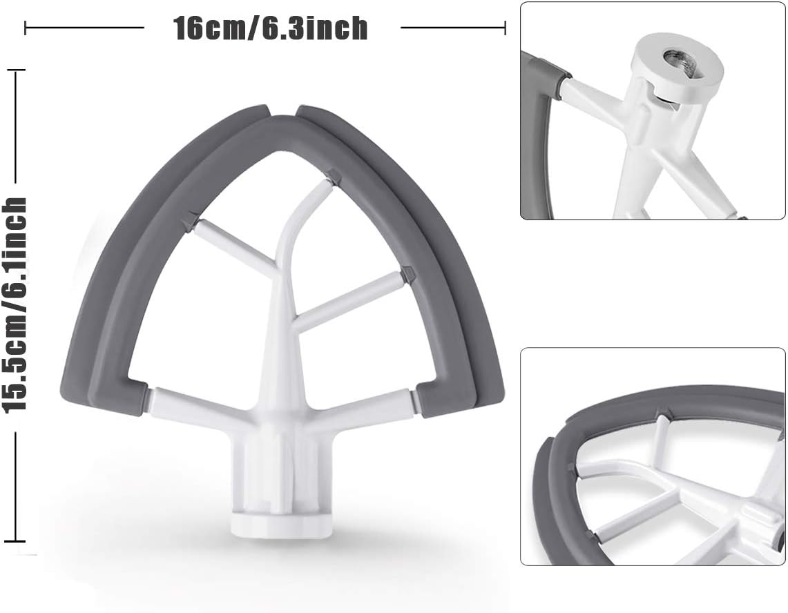 Generic Flex Edge Beater For Kitchenaid,Kitchen Aid Mixer Accessory,Kitchen Aid Attachments For Mixer,Fits Tilt-Head Stand Mixer Bowls