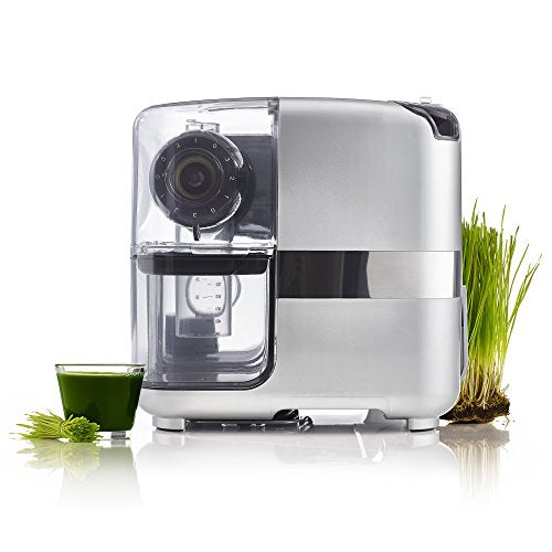 Omega Cube Nutrition System Juicer Creates Fruit Vegetable &a; Wheatgrass Juice Slow Masticating Compact Design with Convenient St