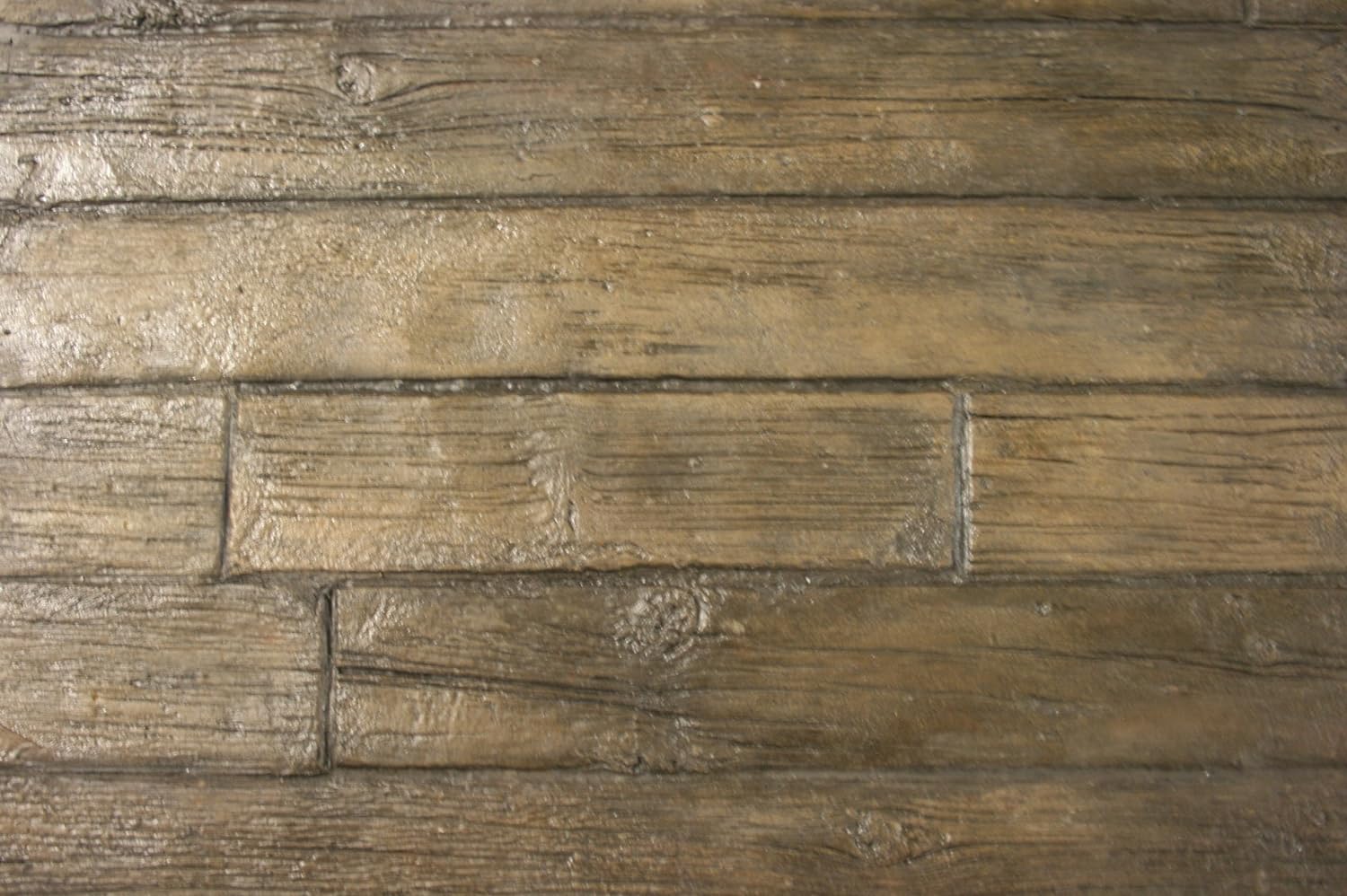 Walttools Weatherwood Plank Concrete Stamp Single  | Realistic Hardwood Slabs, Sturdy Polyurethane Texturing Mat, Decorative Lumber Detai