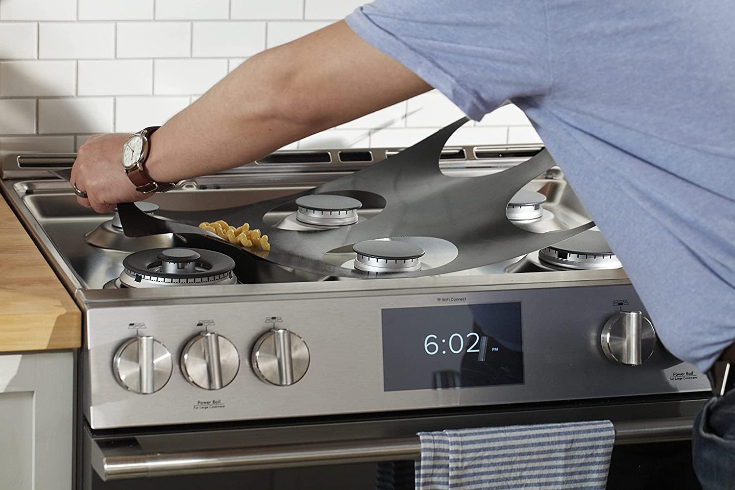 StoveGuard, LLC StoveGuard Stove Protectors for Samsung Gas Ranges | Custom Cut | Ultra Thin Easy Clean Stove Liner | Made in the USA | Model N