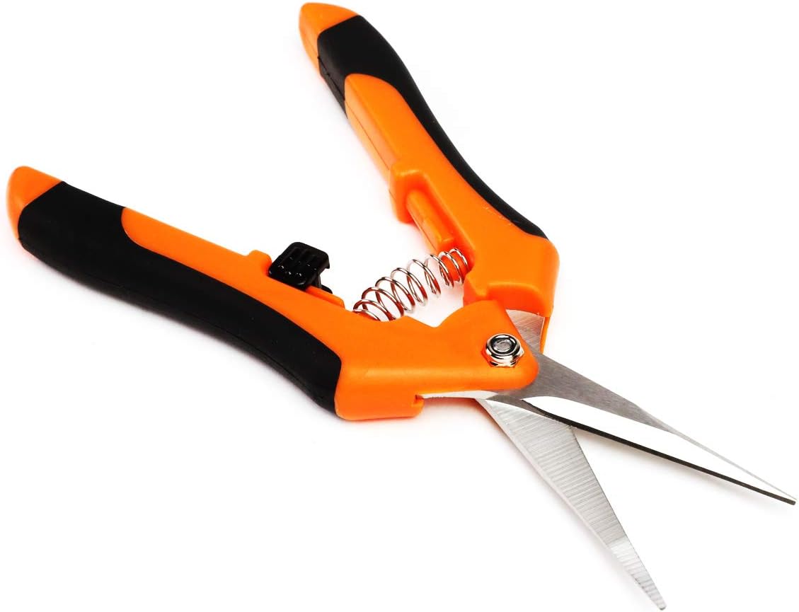 DNA Motoring TOOLS-00114 High Carbon Steel Tin Snip Tool, [Set of 2] 10 Inches Serrated Jaws, Carbon Alloy Steel Tin Snip w/Rub