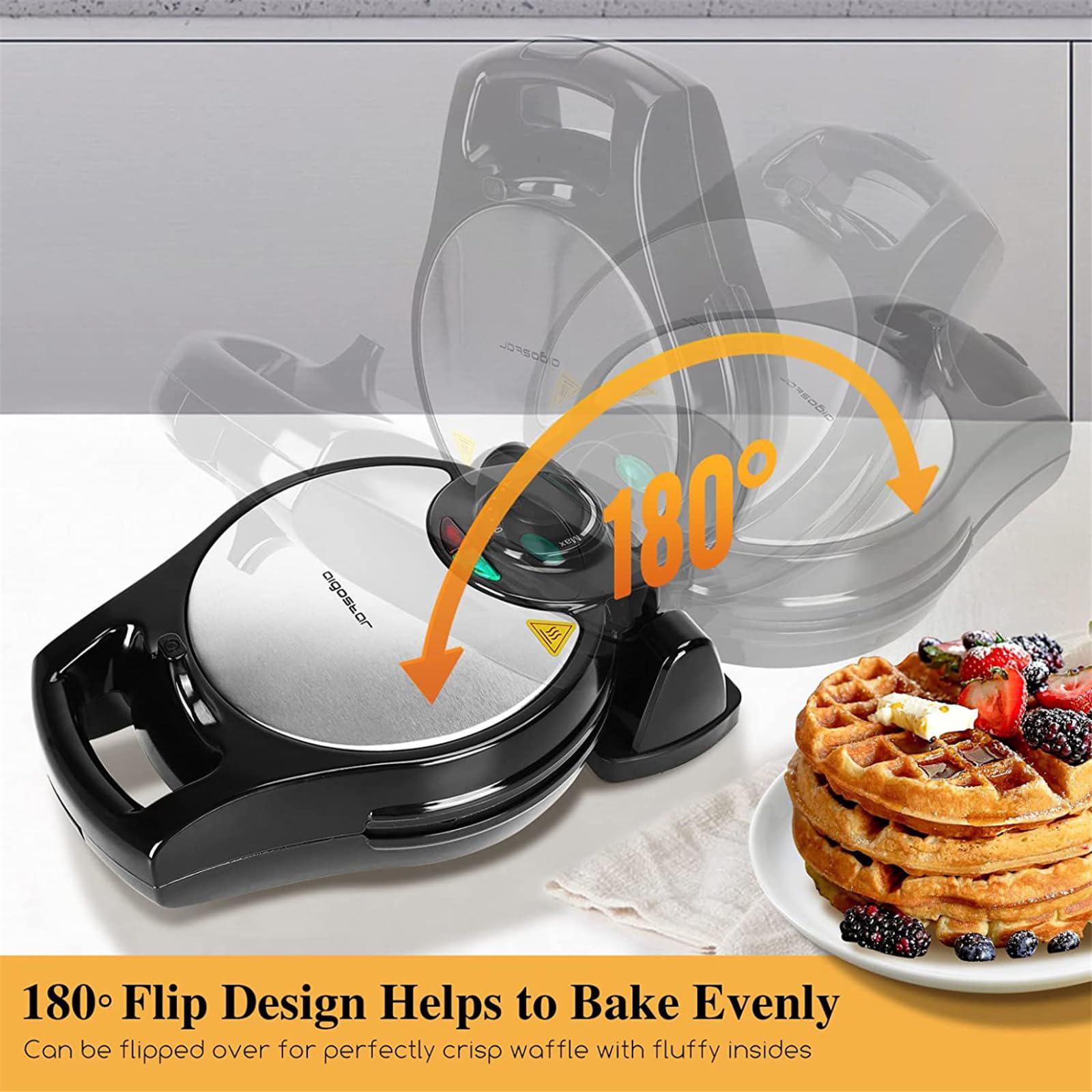 aigostar belgian waffle maker thick 1.2
