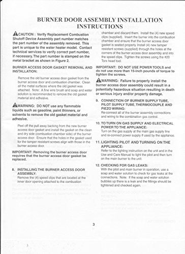 Petercor Industries Water Heater FVIR (Flammable Vapor Ignition Resistant) or FTR Fixed Thermal Release