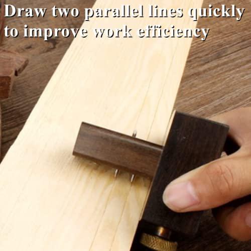 marhynchus cutting gauge woodworking project kits marking tools mark scraper scribers ebony+pure copper 8 inch line drawing m
