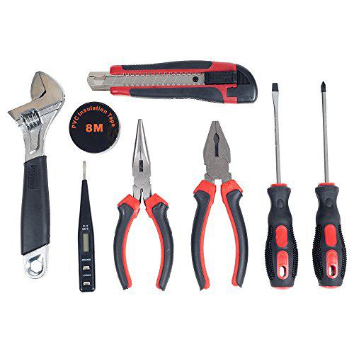 stalwart - 75-ht1009 household hand tools, tool set - 9 piece by , set includes - adjustable wrench, screwdriver, pliers (too