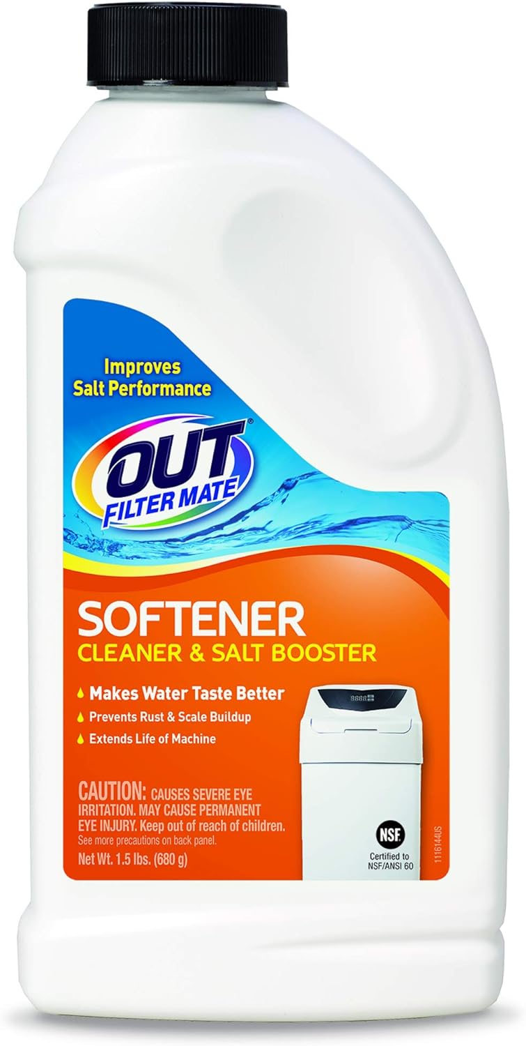 Summit Brands OUT Filter Mate&a;#194;&a;#160;Water Softener Cleaner and Salt Booster Powder, 1 lb 6 oz Bottle, Twin