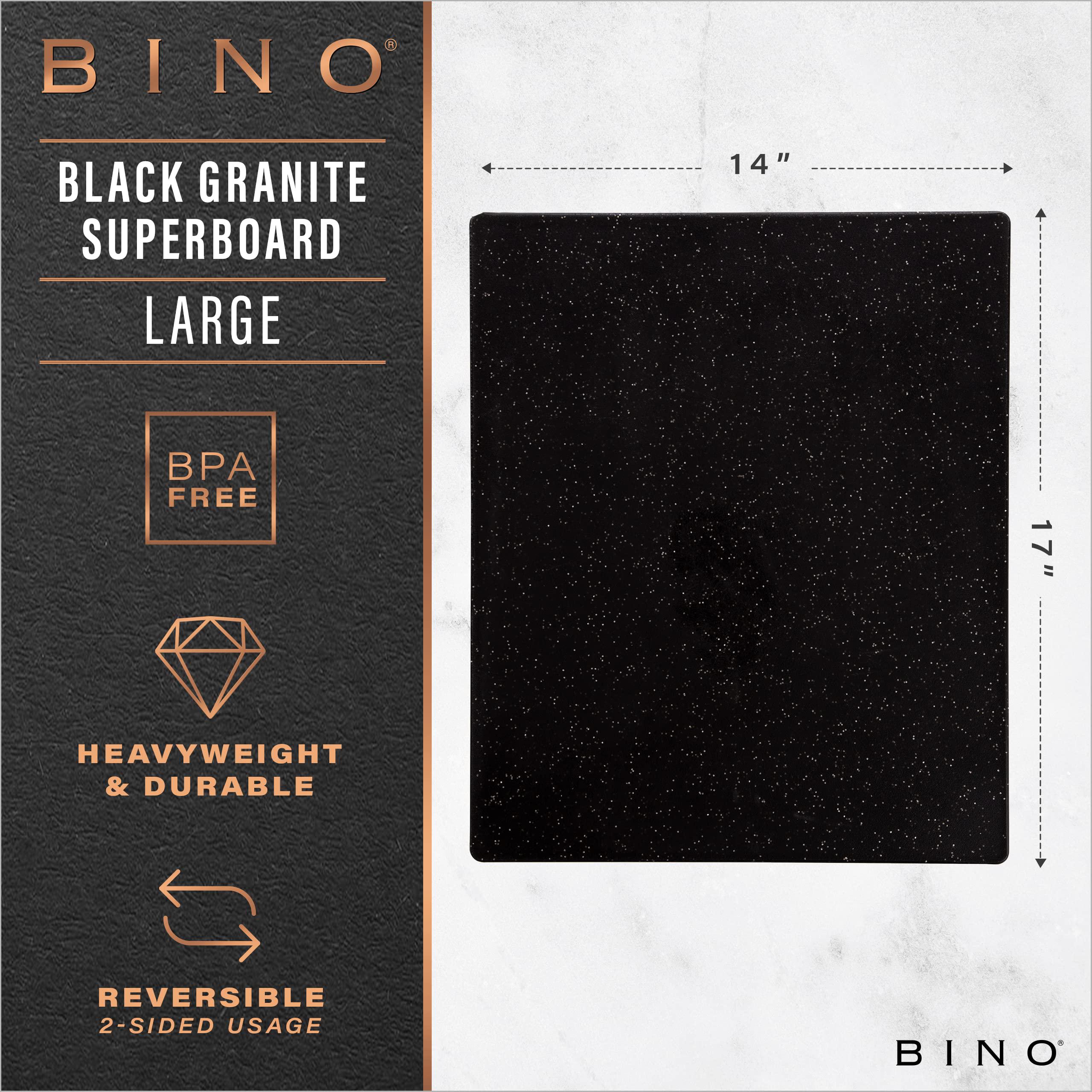 bino cutting board | bpa-free chopping board | cutting boards for kitchen durable, large surface, multipurpose, dual-sided, d