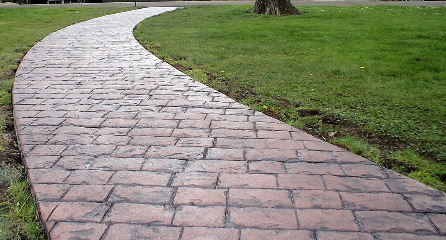 Walttools Roman Cobble Concrete Stamp Set  | Classic Decorative Cobblestone Pattern, Sturdy Polyurethane Texturing Mats, Realistic Detail