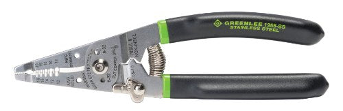 Greenlee Hand Tools Stainless Steel Wire Stripper Pro (1955-SS), 10-18AWG
