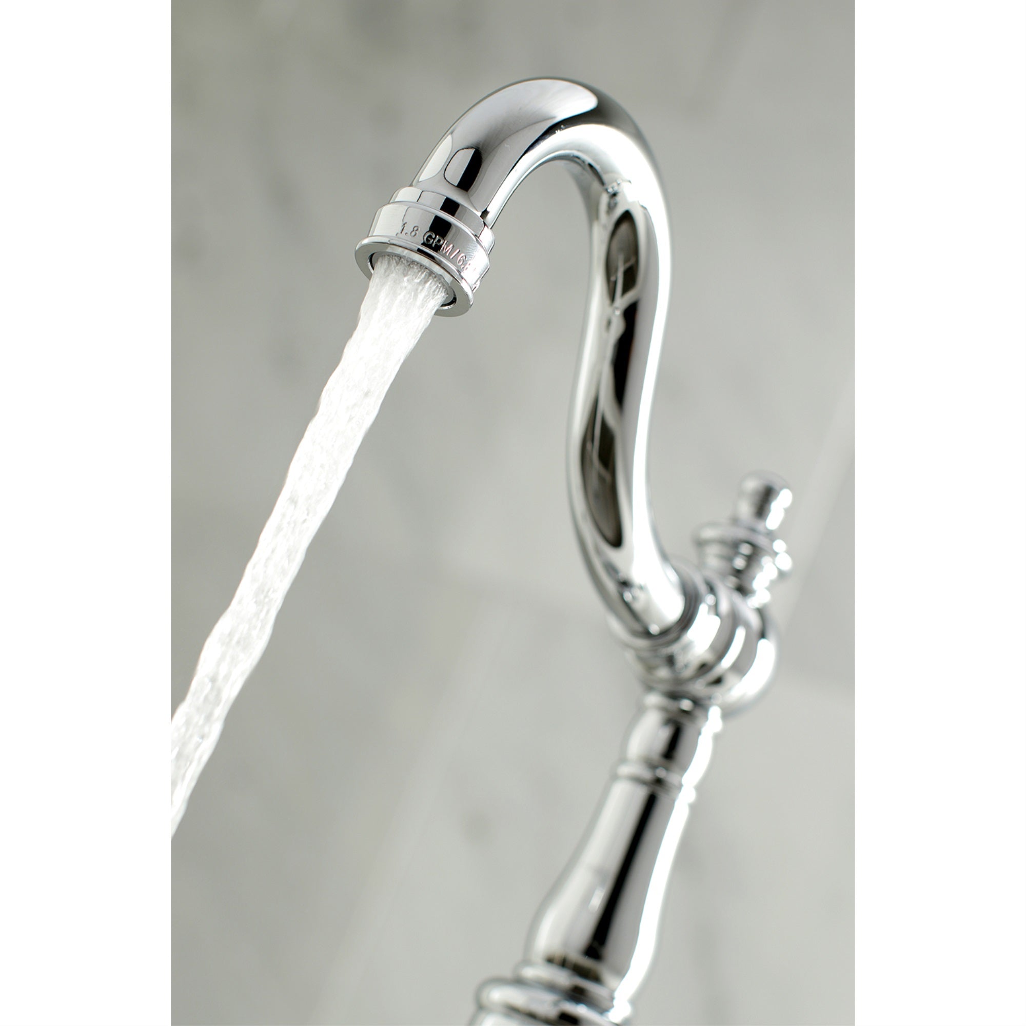 Kingston Brass Fauceture FS7641BL Single-Handle 4 in. Centerset Bathroom Faucet, Polished Chrome