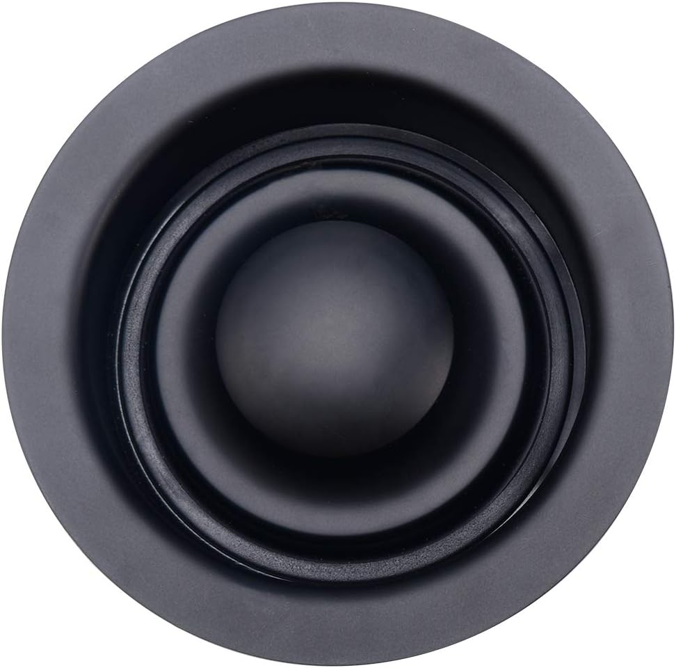 Vistop Kitchen Sink Flange Stopper Black - Universal Garbage Disposal Flange for Fit 3-1/2 Inch Standard Sink Drain Hole, Sink Flange