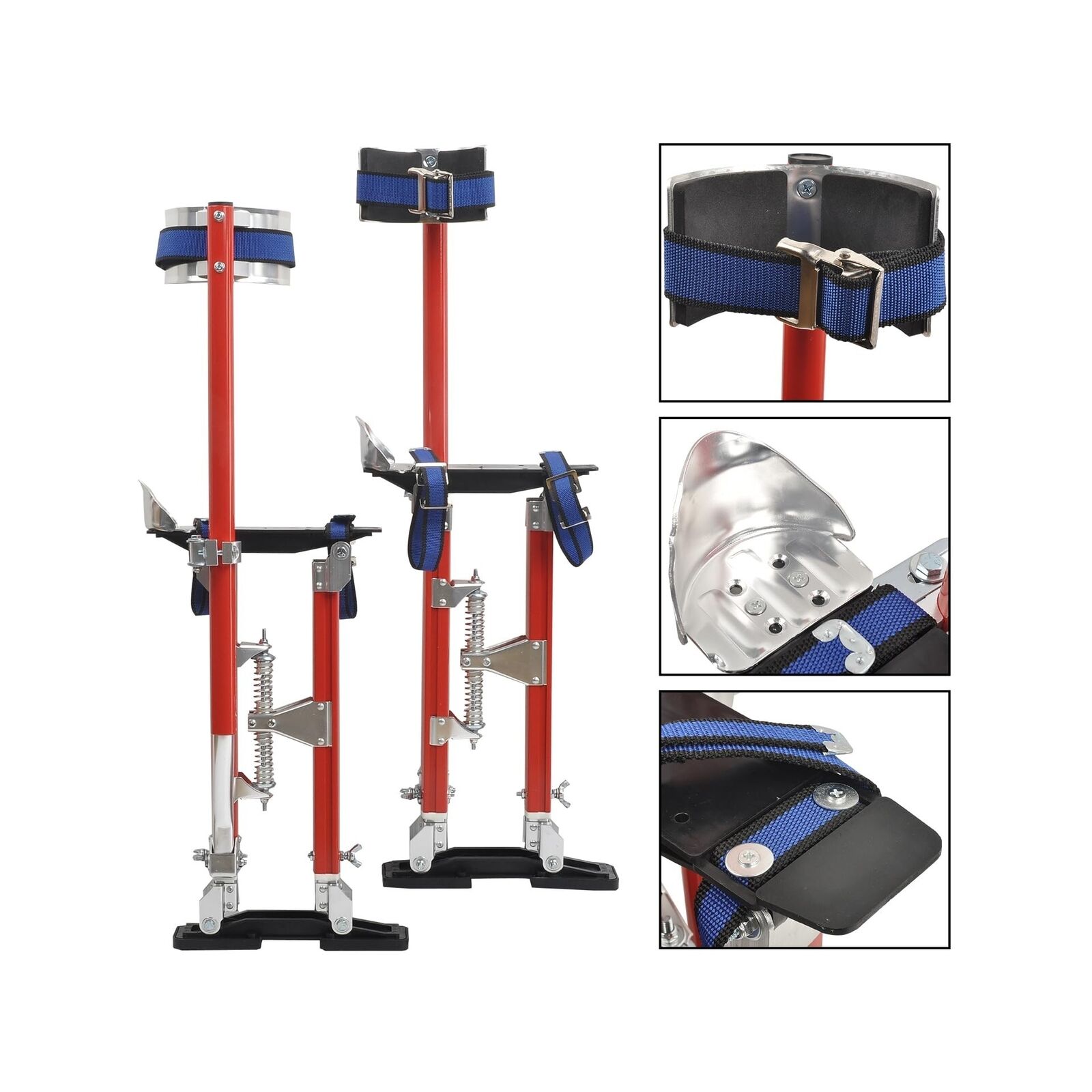 GCP Products Drywall Stilts 18-30 Inch Height Adjustable Lifts Aluminum Tool For Pa...