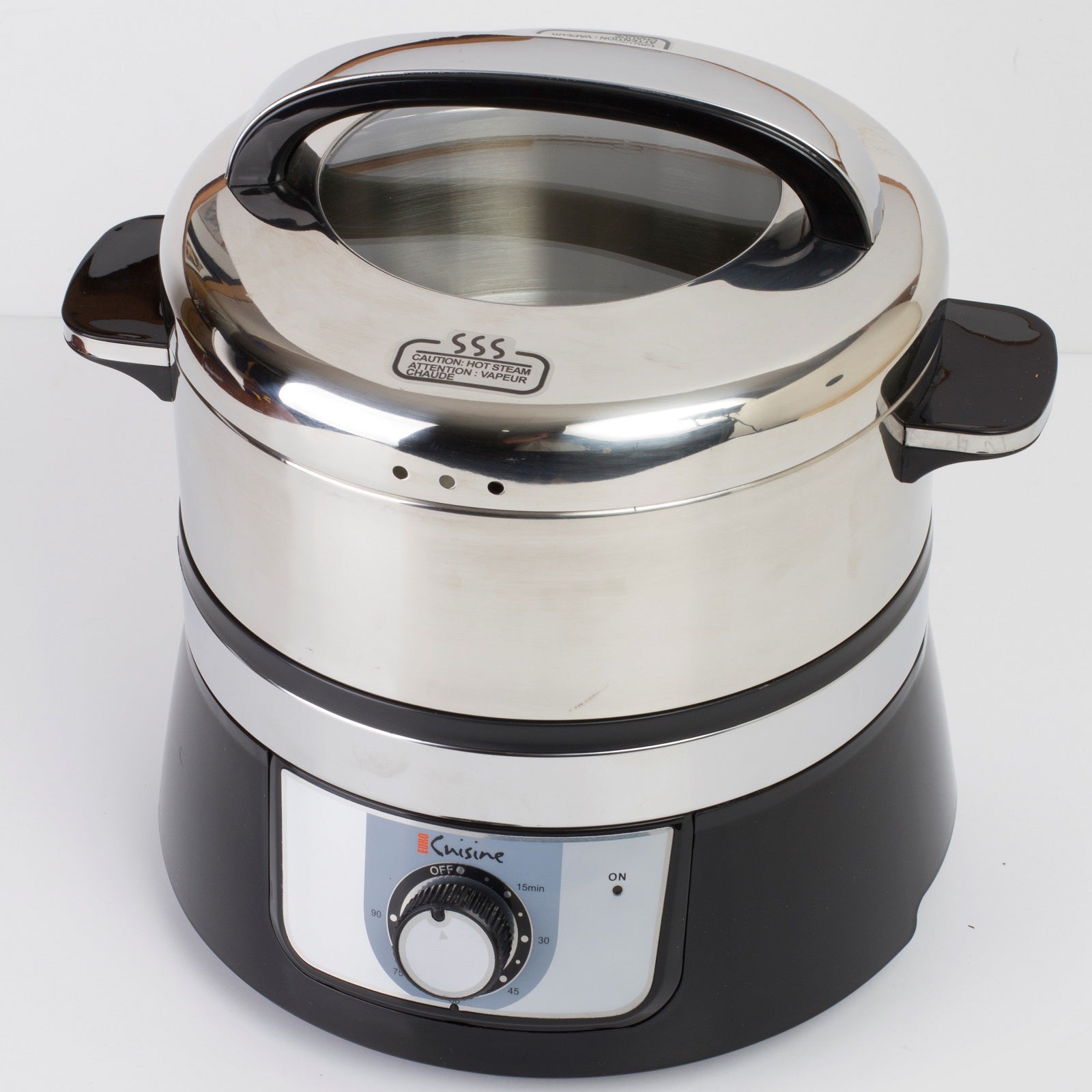 Euro Cuisine FS3200 Stainless Steel Electric Food Steamer - 3.2L